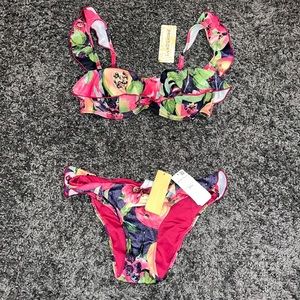 Women’secret floral & fruity bikini| bikini top size: 34C |bikini bottom size: S